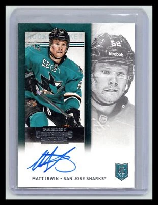 2013-14 Panini Contenders #203 Matt Irwin Rookie Ticket - Image 1 of 2