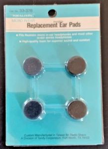 Micro almohadillas intrauditivas de repuesto para auriculares realistas Radio Shack 33-376 - Imagen 1 de 3