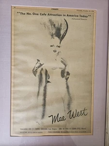 Mae West - Number One Nightclub Attraction - Variety Advertisement 22.12.1954 - Bild 1 von 4