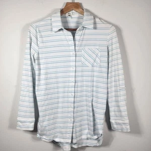 Tyler Boe Long Sleeve Button Down Collared Striped Shirt Size Small - Picture 1 of 8