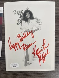 Foto autografa firmata 5x7 JSA COA Buon compleanno Brian Kathie Lee Gifford - Foto 1 di 2