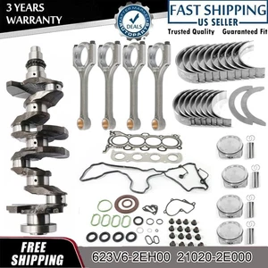 Kit de reconstrucción del motor G4NA - Cojinetes de varilla de pistones del cigüeñal para Hyundai Kia 2,0 L - Imagen 1 de 23
