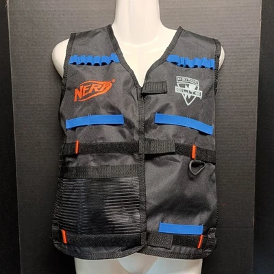 Lote de 2 coletes táticos Nerf N-Strike Elite preto tamanho único serve para a maioria de 2011 - Imagem 1 de 4