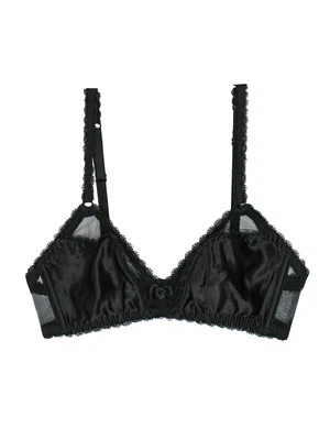 Sujetador de copa suave AGENT PROVOCATEUR Kitty negro satinado y encaje (FJ76-2) Foto 1 de 3