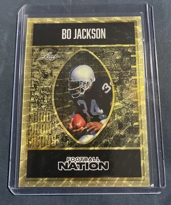 2025 Leaf Football Nation Gridiron Icons 金色 Superfractor Bo Jackson 1/1 — 第 1/2 张图片
