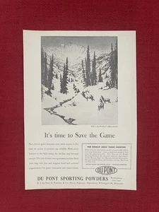 Vintage 1948 Print Ad Du Pont Gunpowders "Fall In The Rockies" Werbung - Bild 1 von 3