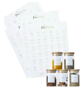 160 Minimalist Spice Jar Labels 133 PRE-Printed Spice Labels - Picture 1 of 7
