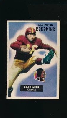 1955 Bowman #129 Dale Atkeson RC * Fullback * Washington Redskins * EX-MT * - Image 1 of 2