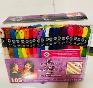 Loops & Threads Embroidery Floss - Value Pack, 105 Skeins, NEW - Picture 1 of 4