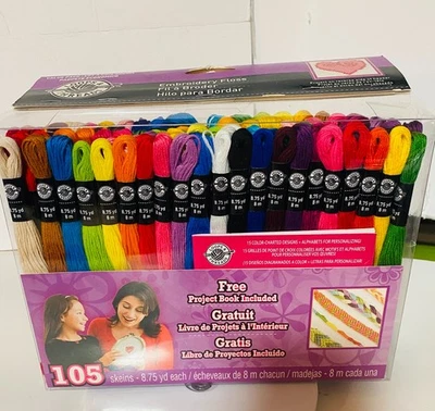Loops & Threads Embroidery Floss - Value Pack, 105 Skeins, NEW - Image 1 of 4