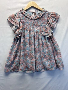 Camicetta En Season Anthropologie floreale svolazzante maniche smock buco della serratura donna XS - Foto 1 di 7