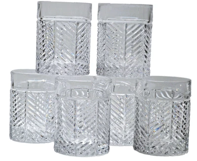 Juego de 6 vasos de cristal corte antiguo Ralph Lauren espiga Foto 1 de 4