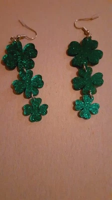 Kleeblatt Ohrringe - Bild 1 von 4
