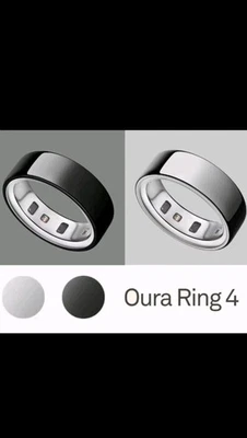BRAND NEW SEALED - Oura Ring Gen 4 – Black/Silver - Choose Size - FREE SHIPPING - Image 1 of 3