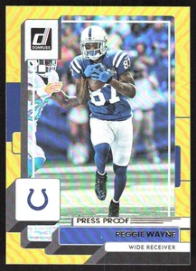 1348J 2022 Donruss #51 Reggie Wayne Premium Prueba de Prensa - Imagen 1 de 2