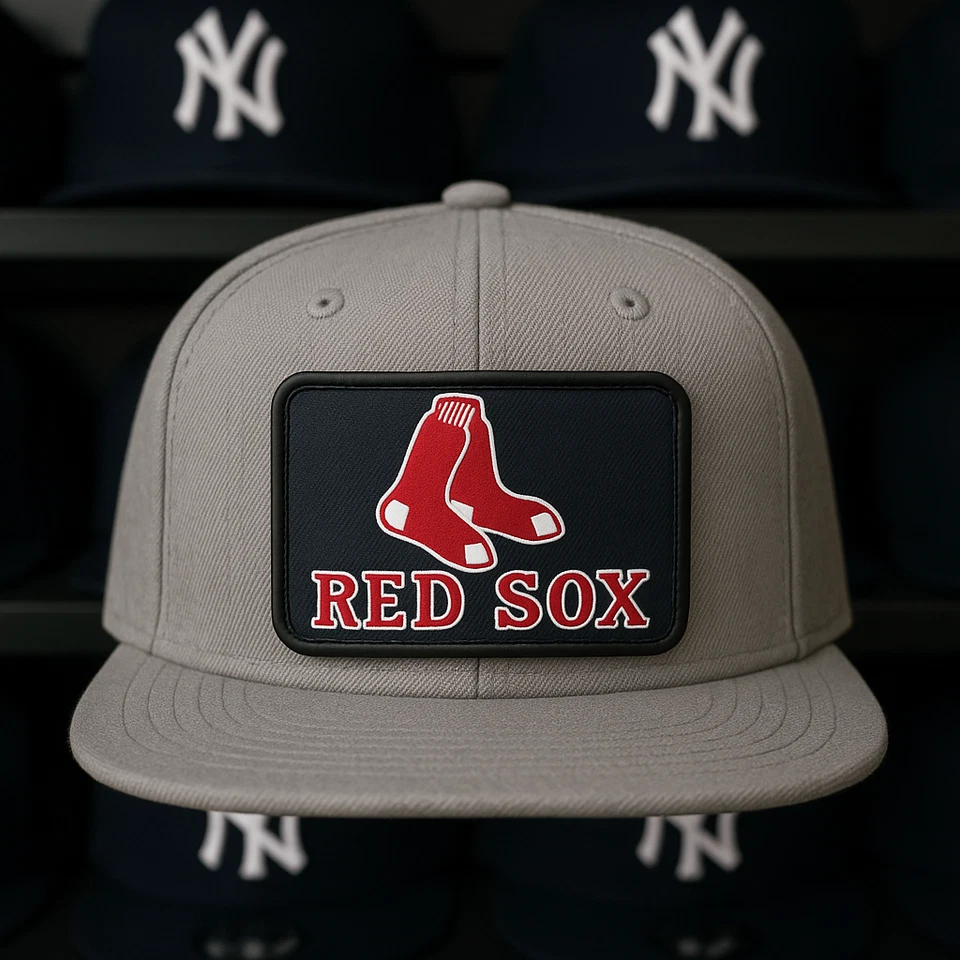 Chapéu Boston Red Sox removível adesivo de metal, Snapback - Imagem 1 de 1