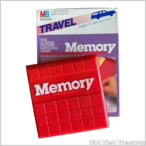 1988 Milton Bradley MEMORY Travel Game #4941 for 1-2 Players, 100% Complete—EUC - Picture 1 of 13