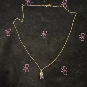 10k Gold Mystischer Topas Anhänger 18" Halskette - Bild 1 von 5