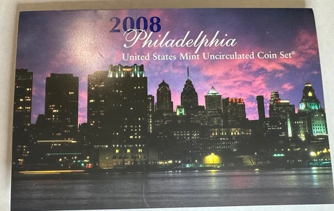 2008-P Philadelphia Mint Uncirculated 14 Coin Set Cover