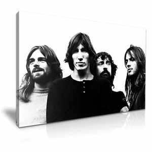Arte de pared en lienzo con impresión de música rock clásica Pink Floyd 76x50 cm  - Imagen 1 de 2