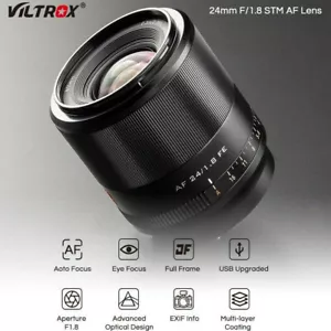 Viltrox 24mm F1.8 Auto Focus Full Frame Wide Angle Lens for Sony E FE A9 A7R2 IV - Picture 1 of 10