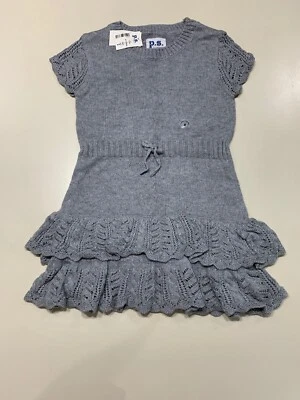 P.S from Aeropostale Girl's Size 7 Knit Dress in Gray-Cotton, Nylon, Angora - Image 1 of 4