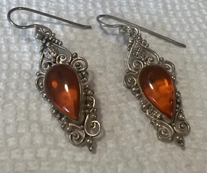 Lussuoso UNICO Orecchino Argento Sterling 925 a goccia - Foto 1 di 14