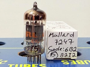 Mullard 12DW7 7247 Code: 6B2 B2I2 Label RCA Tested Like NOS Tube - Picture 1 of 13