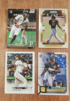 Oneil Cruz RC Lot 2022 Topps + Stadium Club + Bowman + Archives + Prizm Rookie  - Image 1 of 4