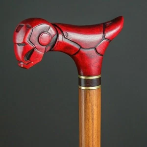 Walking stick Wooden Iron Men Handmade Walking Canes Replica - Picture 1 of 2