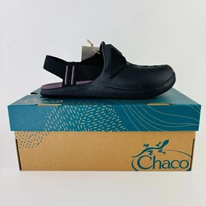 Zoccoli Chaco Chillos donna taglia 8 scarpe mule slide Eur 38 neri nuovi con scatola - Foto 1 di 8