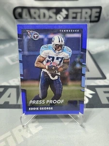 2017 Donruss EDDIE GEORGE PRESS PROOF Blue PARALLEL #213 TITANS - Picture 1 of 2