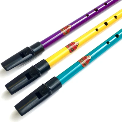 Generation Aurora English Penny Whistle In D Tin Whistle - Purple, Yellow, Blue - Image 1 of 4