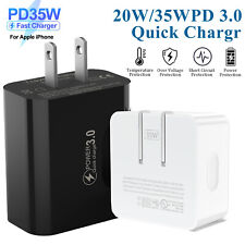 20W/35W PD 3.0 USB C Fast Wall Charger Power Adapter For Apple iPhone 14 13 iPad