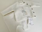 6lbs Tiny Early Prem BNWT PETER RABBIT Baby Clothes 2 Piece Outfit Cream Neutral