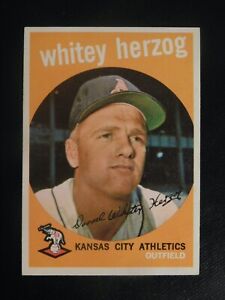 1959 Topps Baseball Card #392 Whitey Herzog (EX-MT/NM)