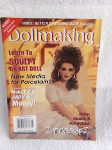 July/August 1998 "DollMaking" Magazine Resource for Modern Dolls - Picture 1 of 7