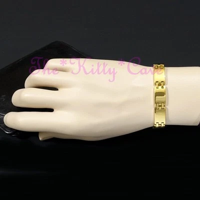 Stark Magnetisch Wolfram CTS Schmerzlinderung Block Design 24K Vergoldet Armband - Bild 1 von 4