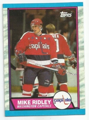 MIKE RIDLEY 1989-90 TOPPS CARD NM-MT+/NM-MT CONDITION - Image 1 of 2