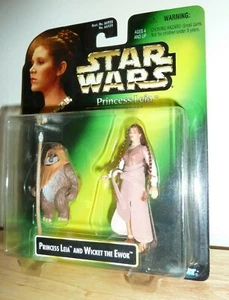 POTF Princesa Leia Colección Star Wars Leia y Wicket el Ewok Carrie Fisher NUEVO EN CAJA - Imagen 1 de 7