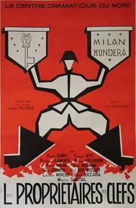 "LES OWNERS DES CLEFS by André REYBAZ" Original Plakat geflochten 1969 - Bild 1 von 1