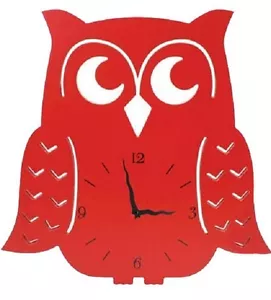 Red Owl Clock, Housewarming Gifts, Country Cottages, Wildlife, Birds CO14RE - Picture 1 of 1