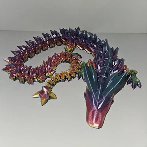 N3D04 3d Printed Crystal Dragon Figures Fidget Toy Anxiety relief stress - Picture 1 of 16