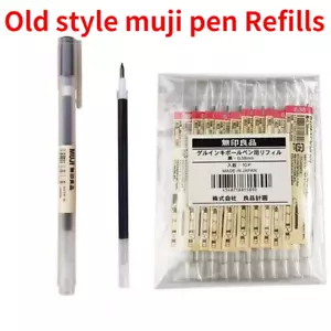 10Pcs Muji Gel Ink Ballpoint Pen Refills 0.38/0.5mm Muji Kugelschreiber Refills - Picture 1 of 3