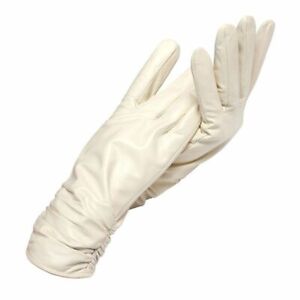 Women Fashion Gloves Ladies Long Genuine Leather Luxury Gloves
