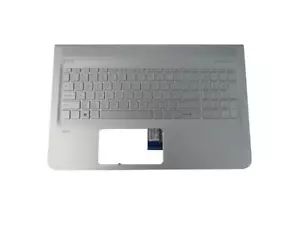 HP ENVY M6-P114DX 15.6 New Genuine OEM Laptop Palmrest Keyboard Silver - Picture 1 of 2