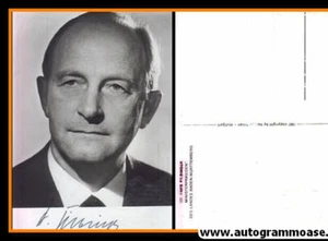 Autógrafo Politik | CDU | Hans FILBINGER | Años 70 (Retrato SW) 2 - Imagen 1 de 1