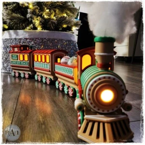 Treno Natalizio Pan di Zenzero Nuovo con Luce, Decorazione Natalizia Stampato in 3D - Foto 1 di 10