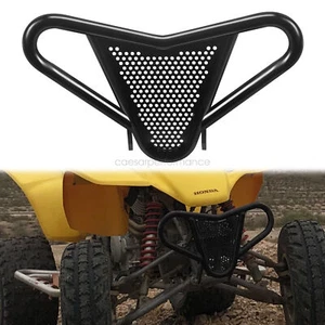 Parachoques delantero negro de acero para Honda TRX 450R 400EX 400X 1999-2014 protector - Imagen 1 de 8