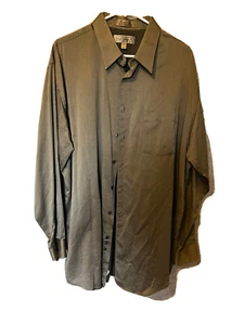 Croft & Borrow Dress Button Up Long Sleeve Men’s 17 34/35 Grey Modern Twill - Picture 1 of 5